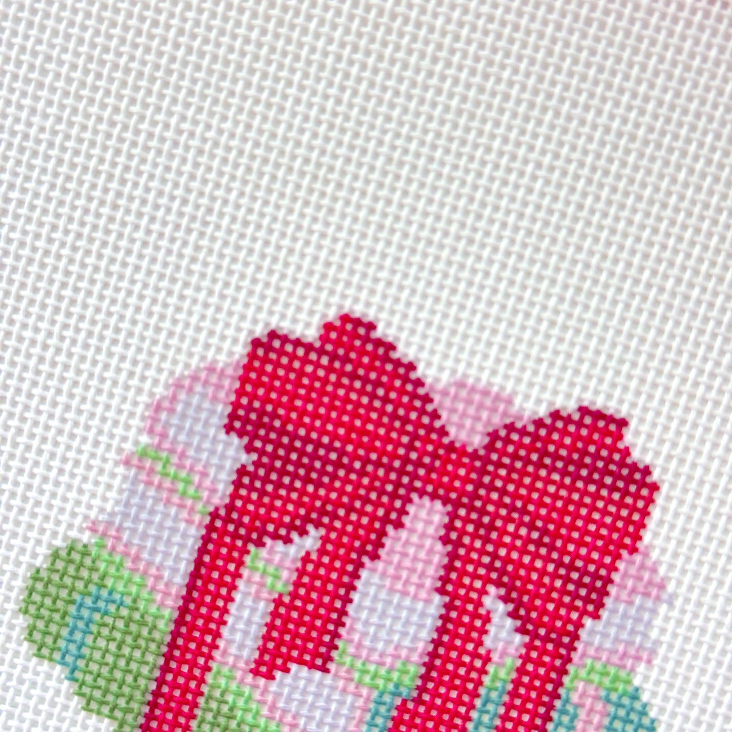 Christmas Books Needlepoint Canvas, Needlepoint Ornament Canvas, Christmas Needlepoint, Bookish Needlepoint, 18 Mesh, 3x3 Design