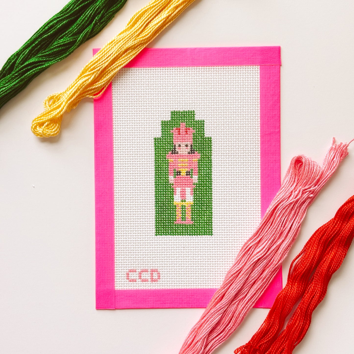 Hand Painted Nutcracker 4” Needepoint Canvas 13 Mesh Christmas Needlepoint Canvas Nutcracker Hand Painted