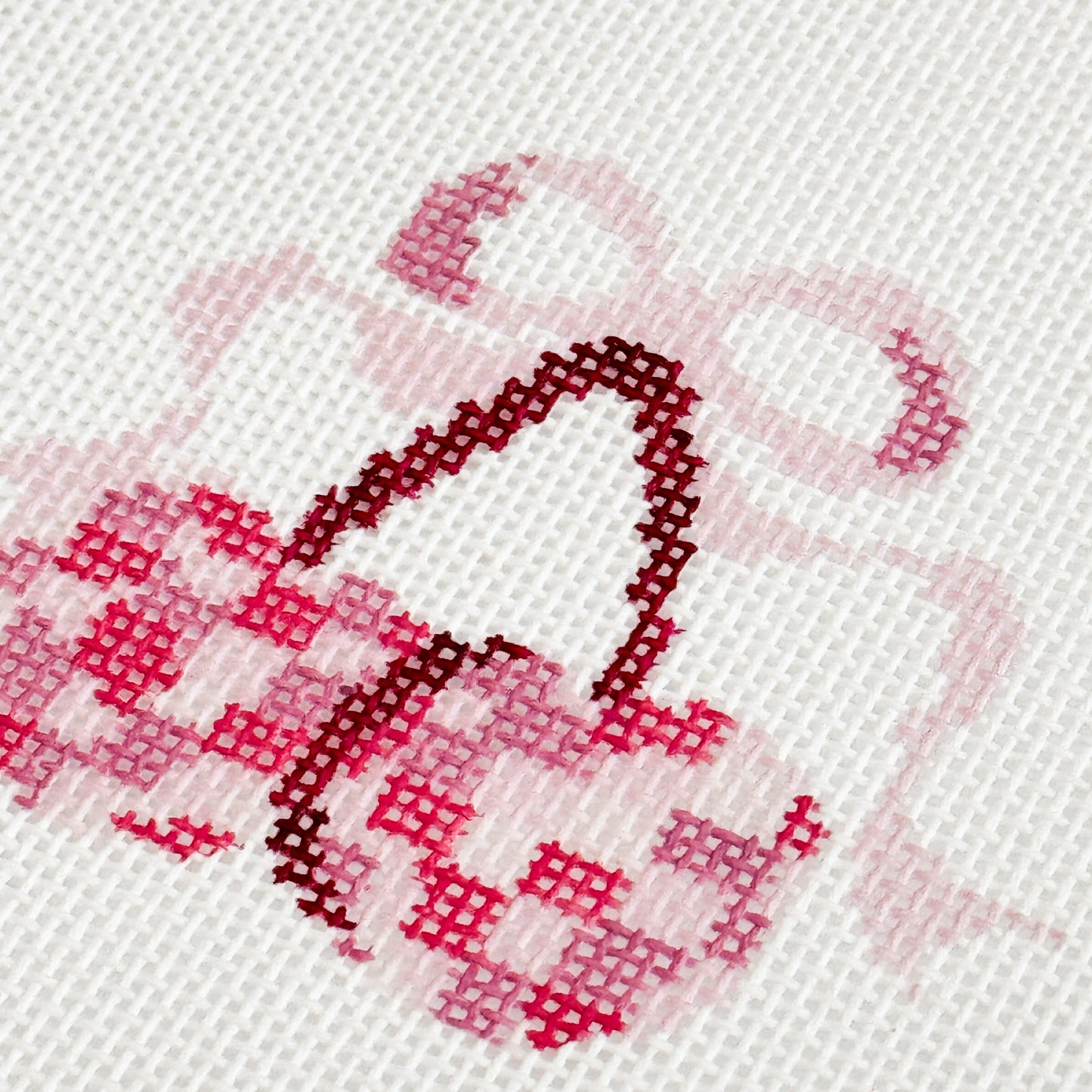 Disco Cherries Coquette Needlepoint Canvas Hand Painted, 18 Mesh 3" Wide Design on a 6x6 Canvas