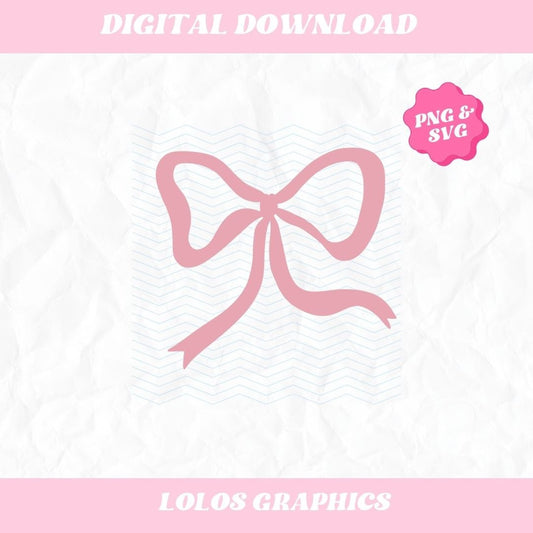 Pink Bow SVG PNG, Bows Coquette PNG, Coquette Design, Girly Soft Girl Aesthetic, Bows