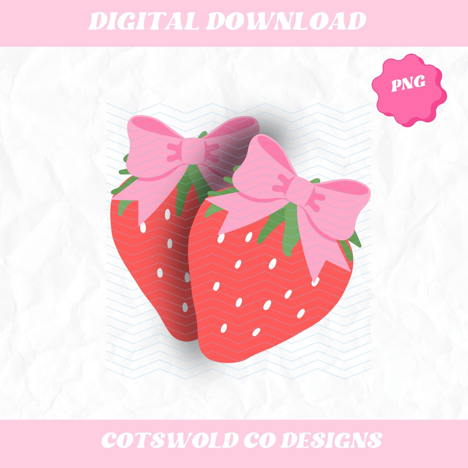 Strawberry With Bows Clipart PNG Design, Strawberries Clip Art, Strawberry Coquette Clipart PNG