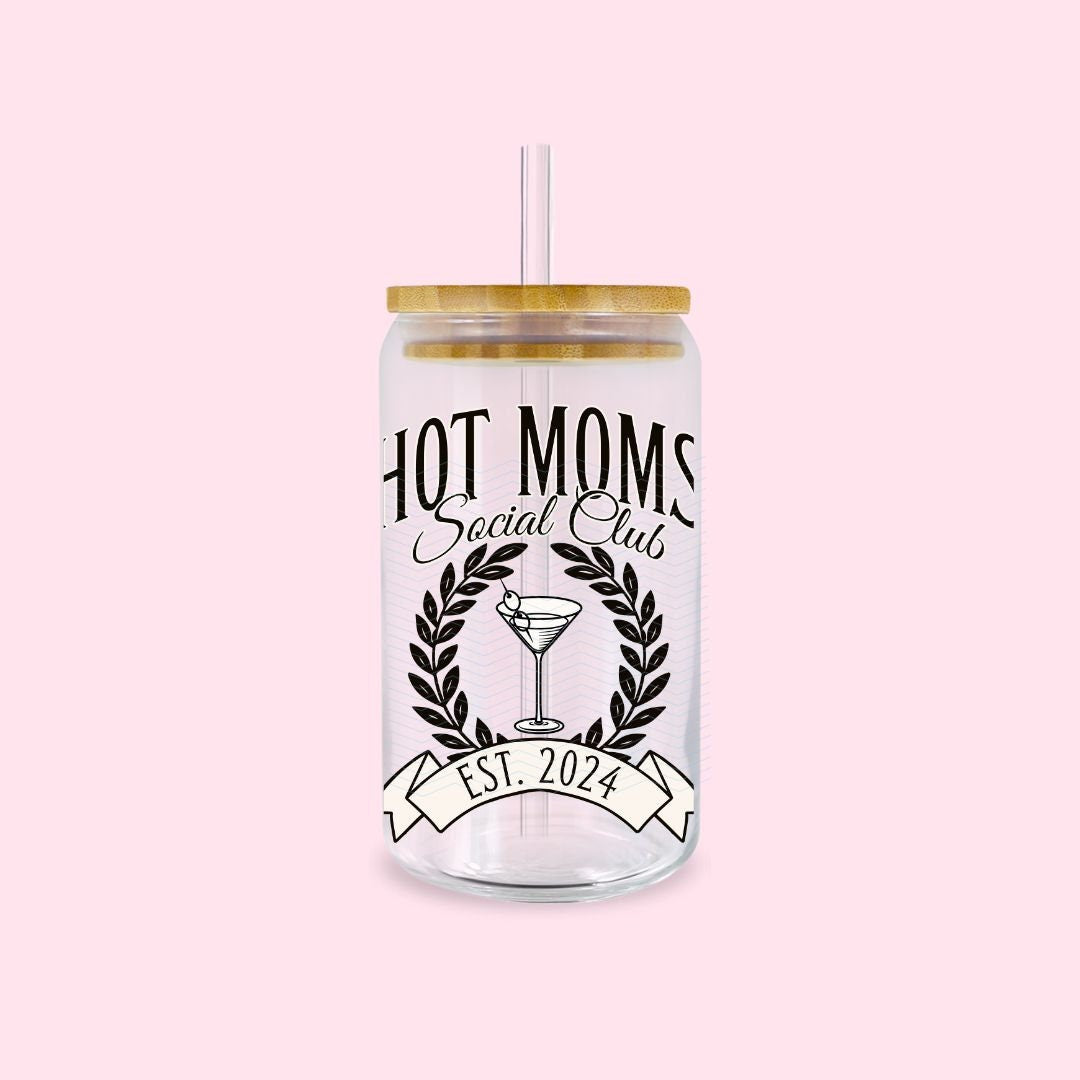 Hot Moms Social Club Aesthetic PNG SVG Design, Funny Mama PNG, Aesthetic png svg designs, mother's day png