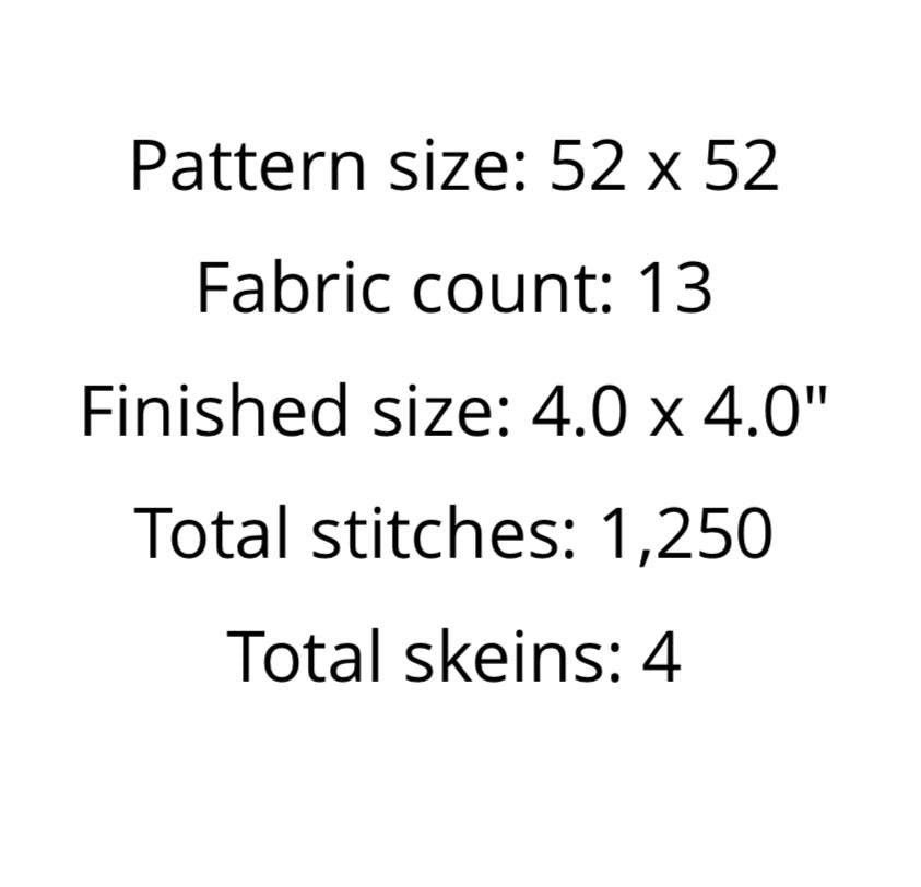 Heart Sugar Cookie Pattern Needlepoint PDF Stitch Chart, Diy Paint Needlepoint Canvas PDF, 13 Mesh Needlepoint 4” pdf