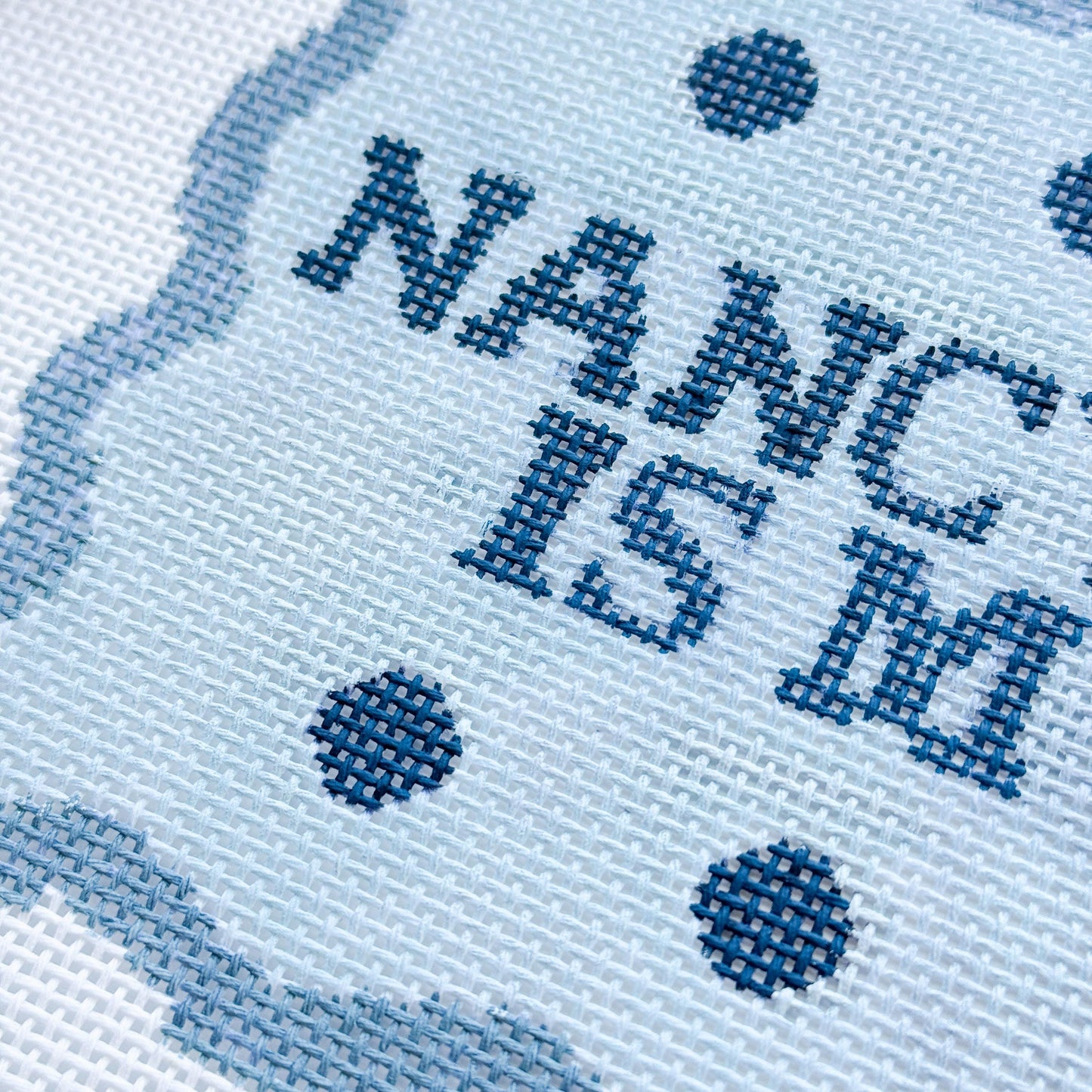 Nancy Meyers Funny Needlepoint Pillow Canvas 13 mesh 10”x5.5” Design, Cheeky Needlepoint Canvas