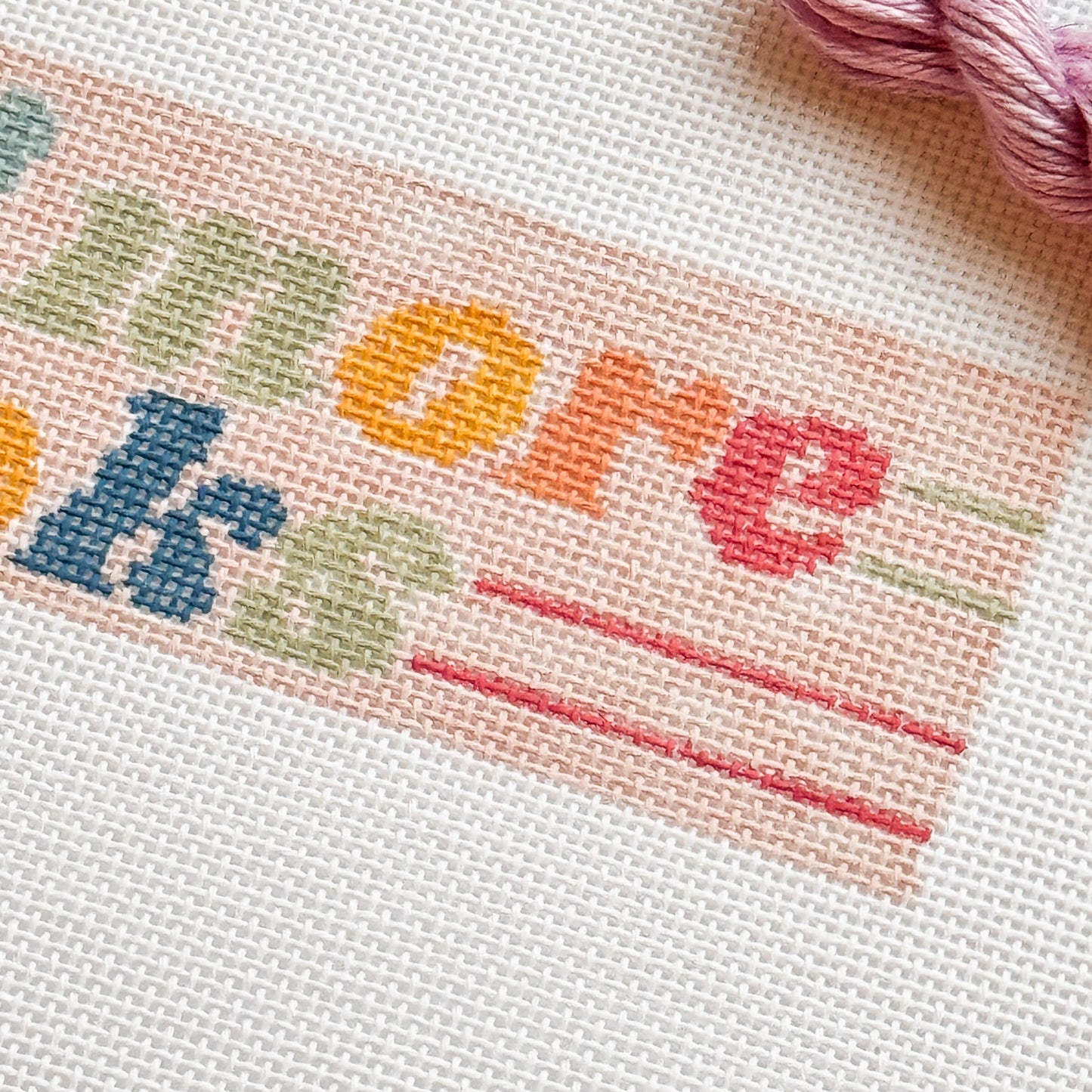 Hand Painted Needlepoint Bookmark Canvas 18 Mesh 2”x7” Design, Retro Needlepoint Canvas, Reading Needlepoint Canvas