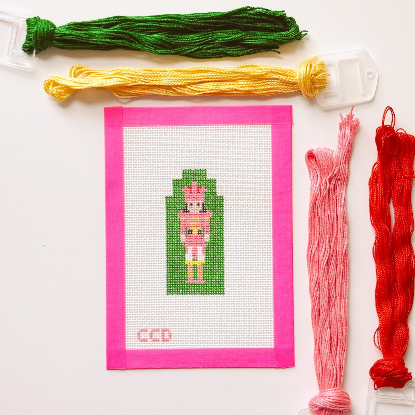 Hand Painted Nutcracker 3” Needepoint Canvas 13 Mesh Christmas Needlepoint Canvas Nutcracker Hand Painted