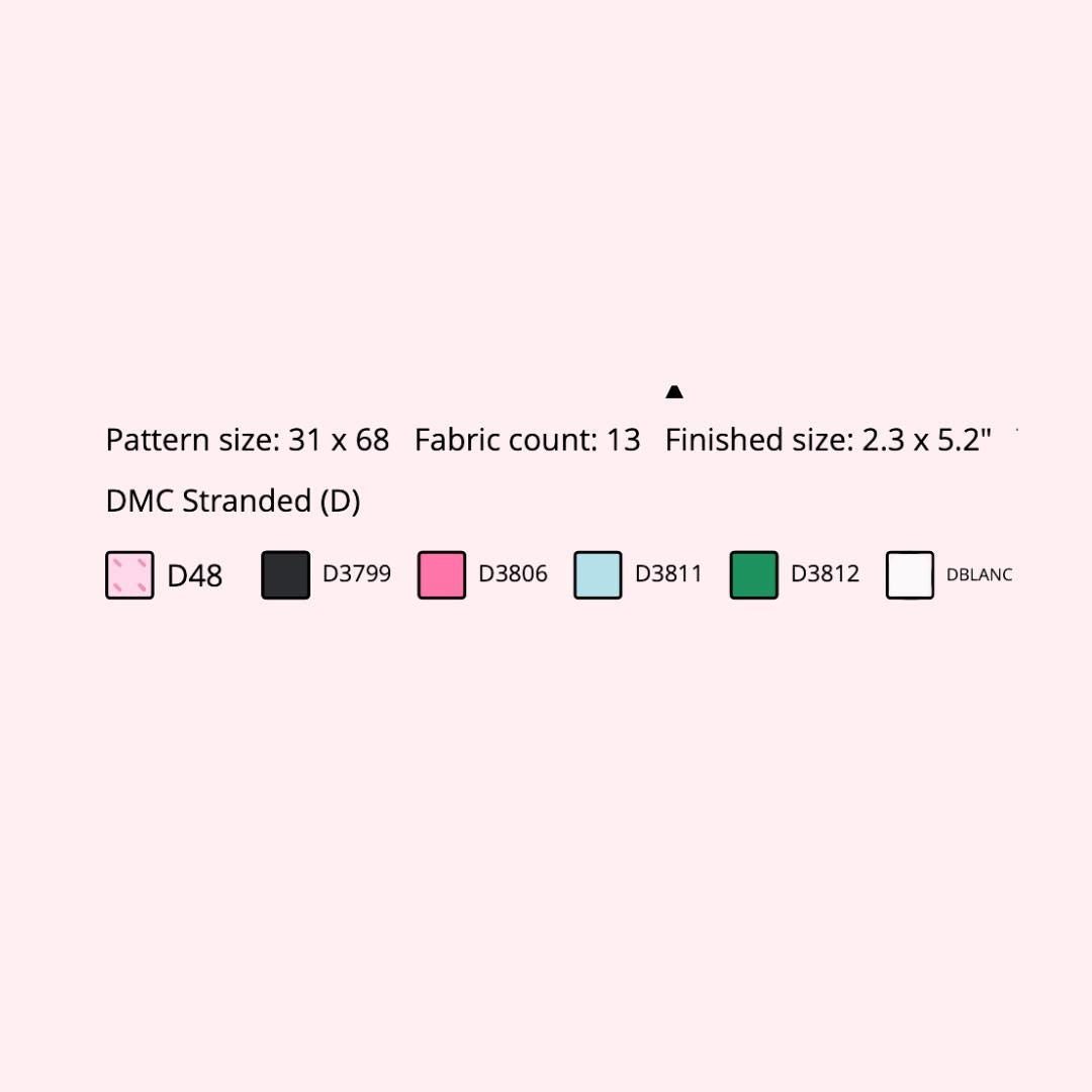 Y2K Pink IPOD Pattern Needlepoint PDF Stitch Chart, Cross Stitch Coquette Chart, Diy Paint Needlepoint Canvas PDF, 13 Mesh Needlepoint pdf
