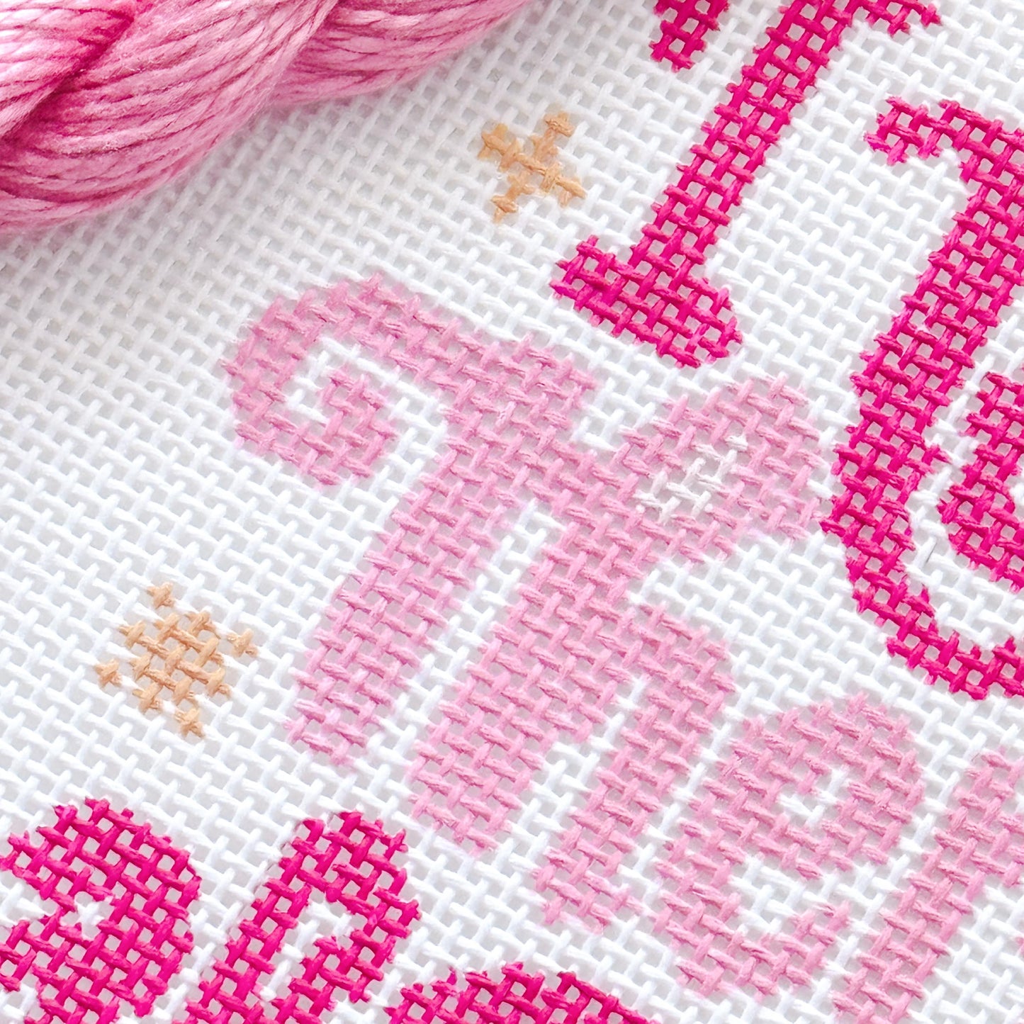 Mental Health Needlepoint Canvas, Modern Cheeky Needlepoint Pillow Canvas, 13 Mesh, 9”x6” design, Snarky Needlepoint Canvas