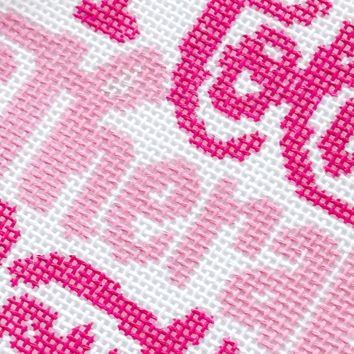 Mental Health Needlepoint Canvas, Modern Cheeky Needlepoint Pillow Canvas, 13 Mesh, 9”x6” design, Snarky Needlepoint Canvas