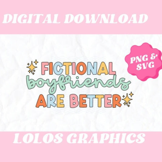 Bookish Reading Retro SVG PNG, Fictional Boyfriends SVG, Bookish png for Commercial Use
