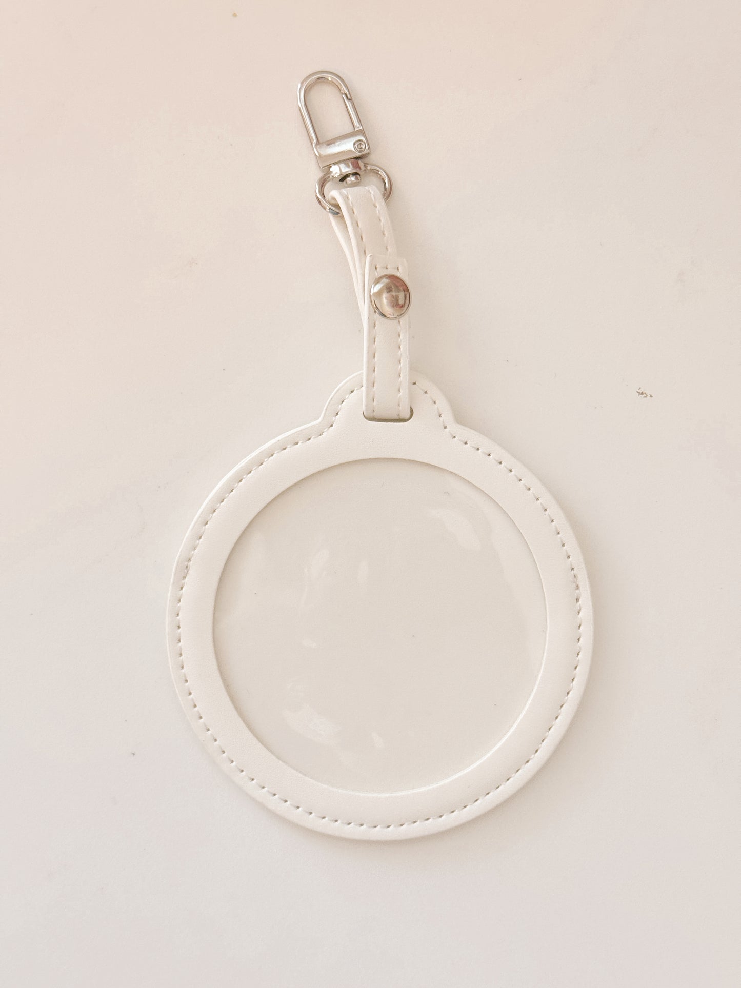 Self Finishing 3” Round Bag Tag Travel Tag, Needlepoint Self Finishing Interchangeable Bag Tag