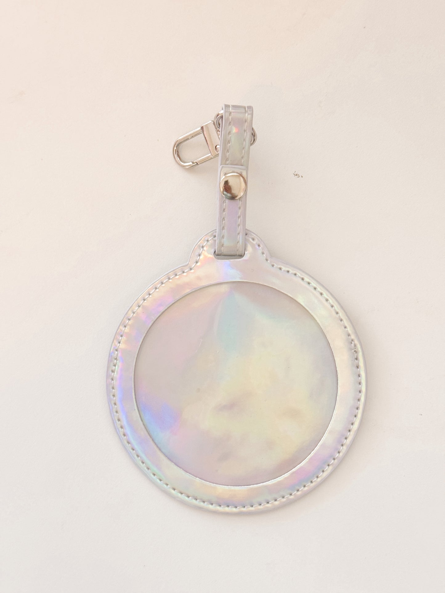 Self Finishing 3” Round Bag Tag Travel Tag, Needlepoint Self Finishing Interchangeable Bag Tag