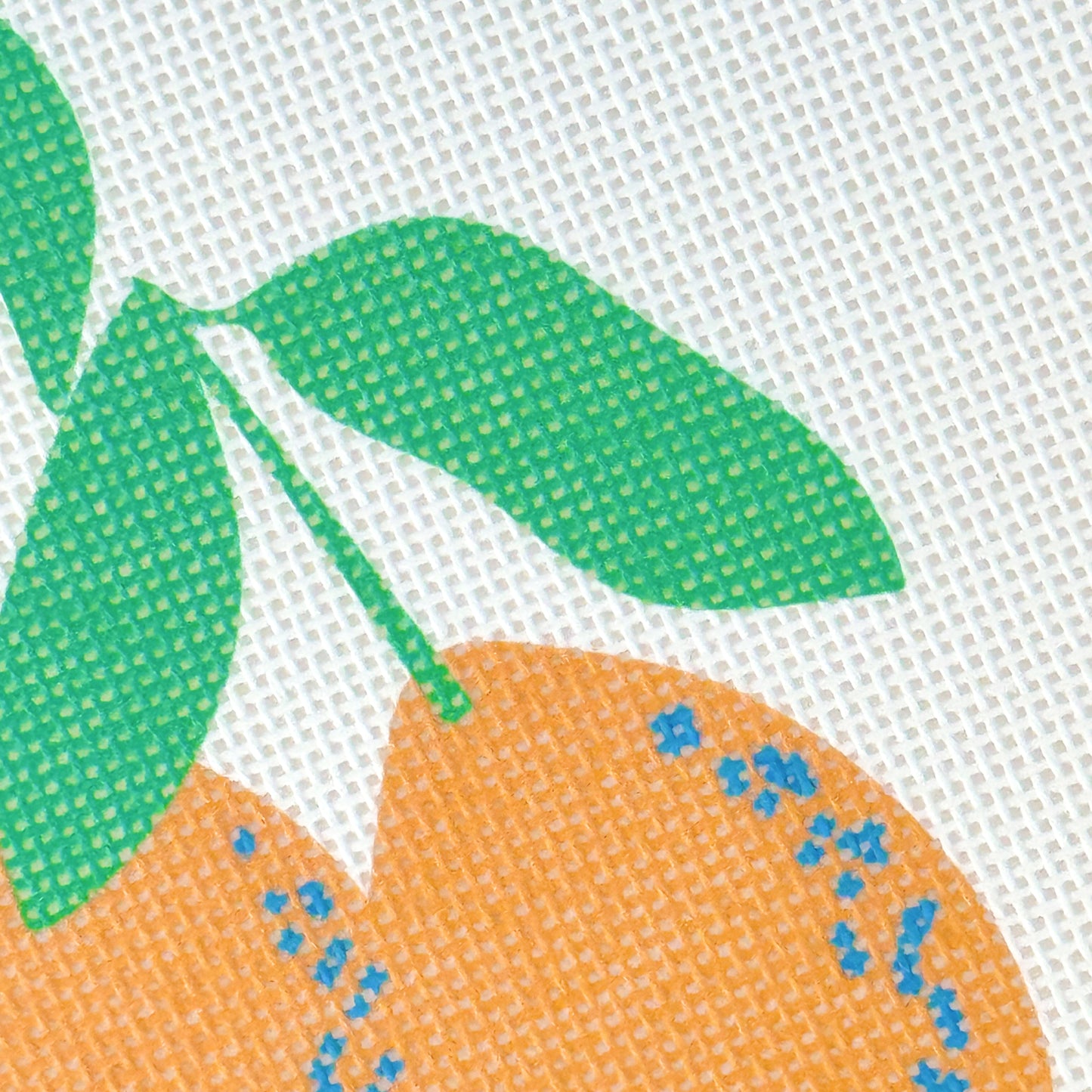 Lemon Tree Needlepoint Canvas, Lemons Summer Needlepoint Canvas, Artisan Printed Canvas, 4x5” Design 18 Mesh