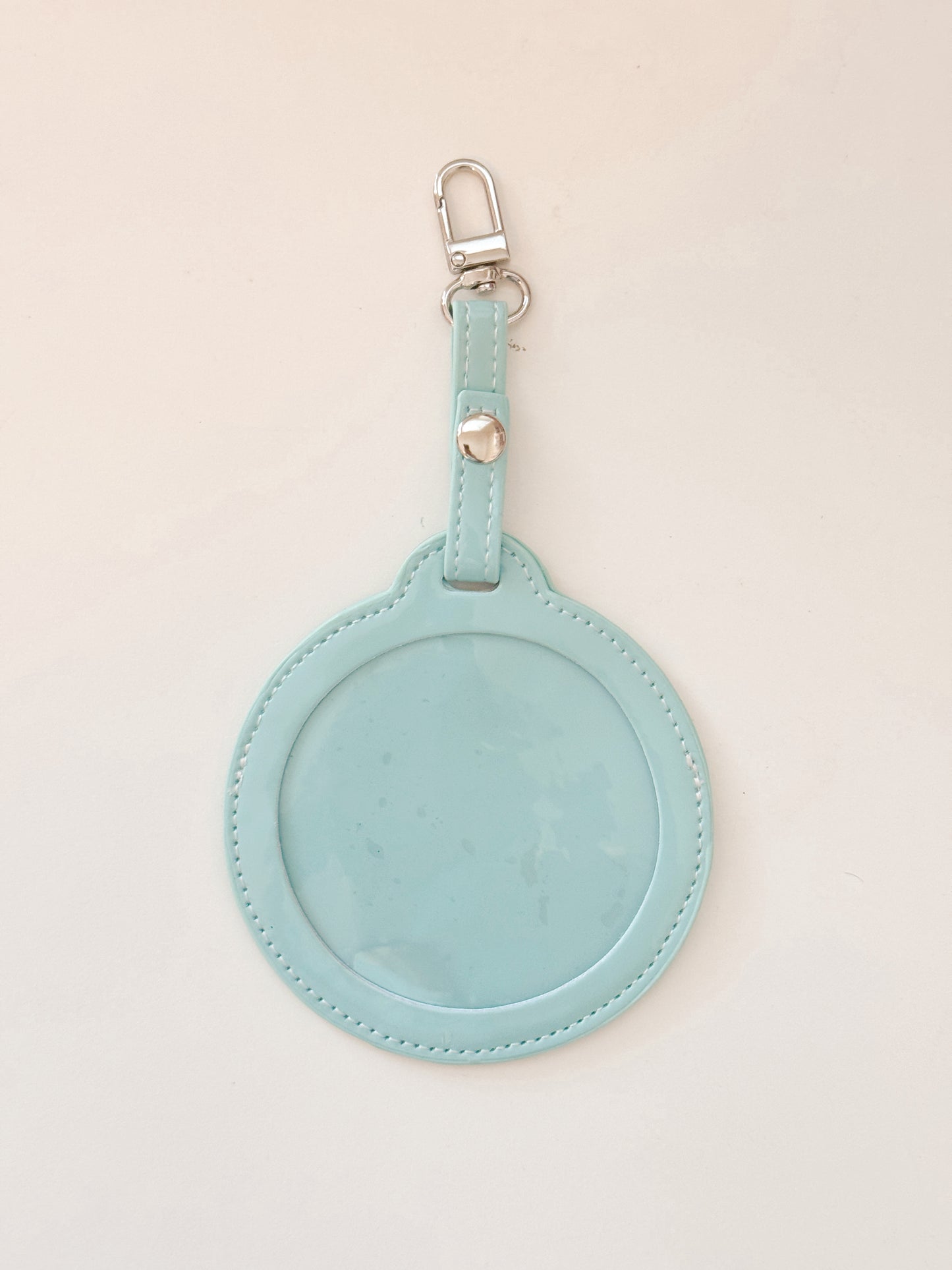 Self Finishing 3” Round Bag Tag Travel Tag, Needlepoint Self Finishing Interchangeable Bag Tag