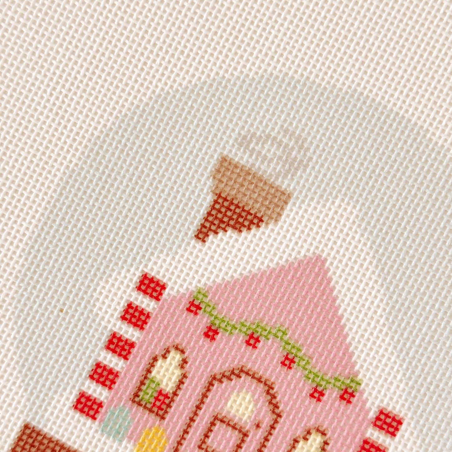 Christmas Snow Globe Needlepoint Ornament, Christmas Needlepoint Canvas, 18 Mesh, 4"x6" Design