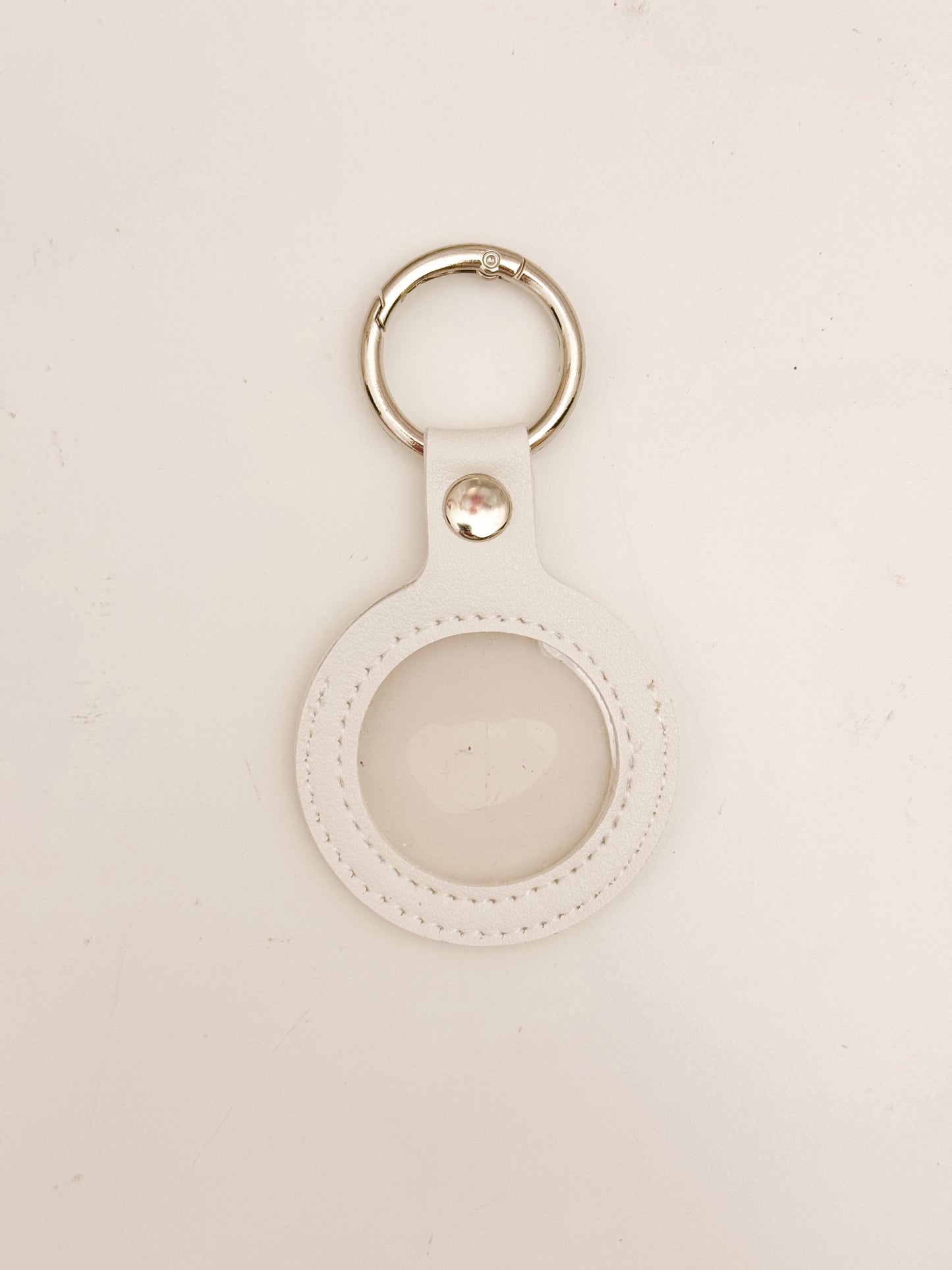 Needlepoint Self Finishing PU Leather Key Fob Bag Tag Interchangeable Finishing Keychain