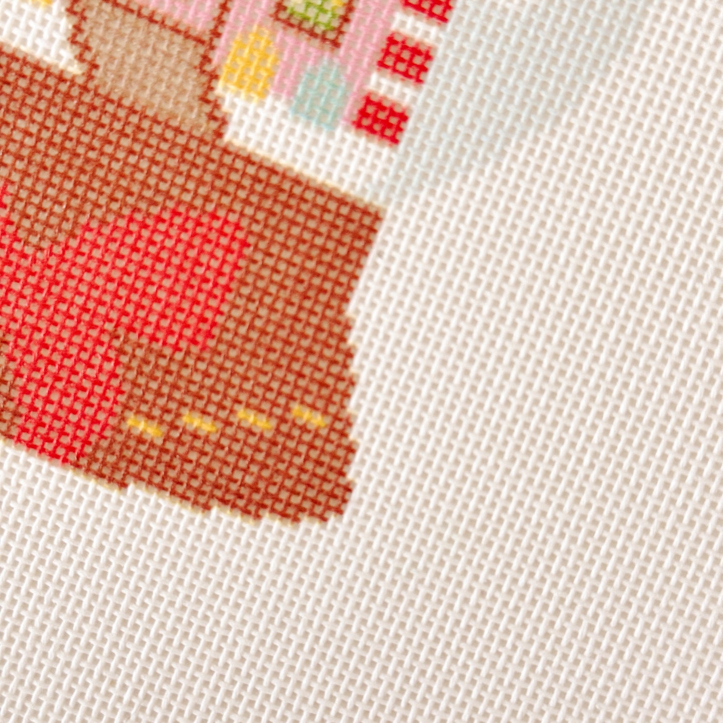 Christmas Snow Globe Needlepoint Ornament, Christmas Needlepoint Canvas, 18 Mesh, 4"x6" Design