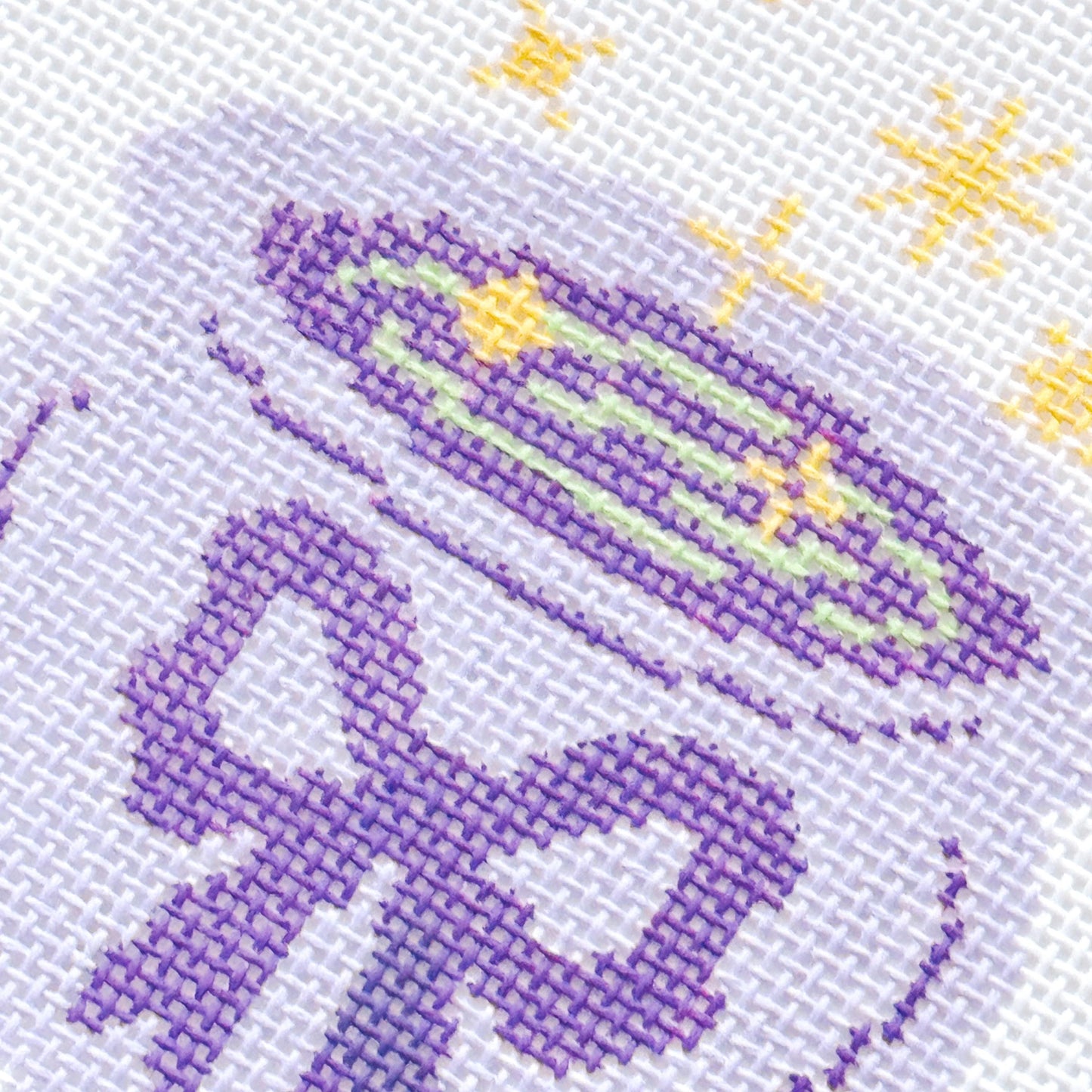 Magic Cauldren Halloween Needlepoint Canvas, 18 mesh, 4x4” design, modern trendy needlepoint canvas, bow Halloween needlepoint